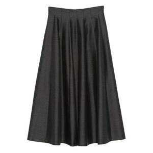 ALBERTA FERRETI Alberta Ferretti Pleated Midi Skirt Women 0509GREY Skirts